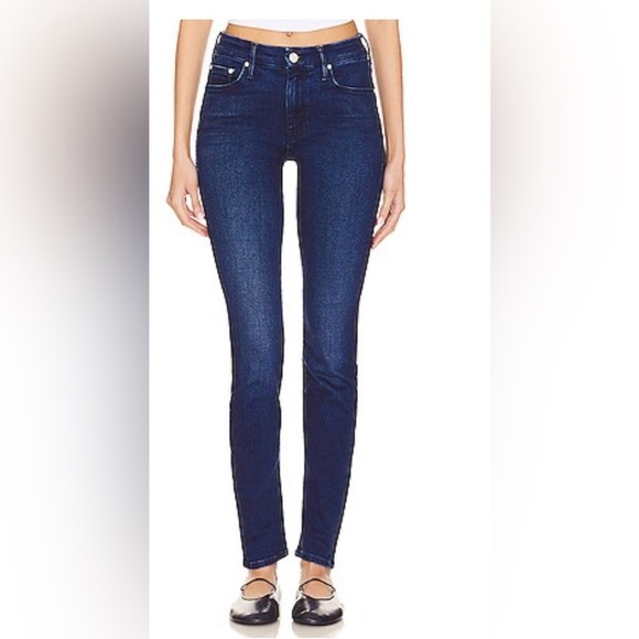 MOTHER Denim - MOTHER The Looker Skimp in Taking Shape Dark Blue. Size 27
